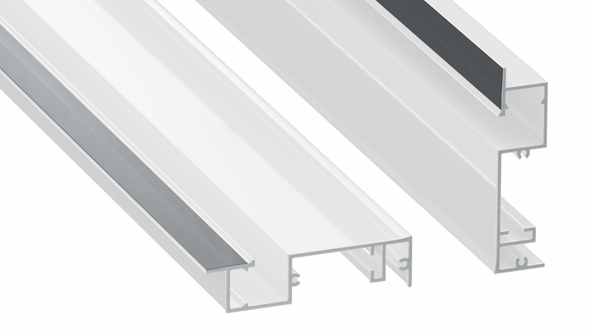 Lumines profile type Flaro lacquered white, 4,15 m